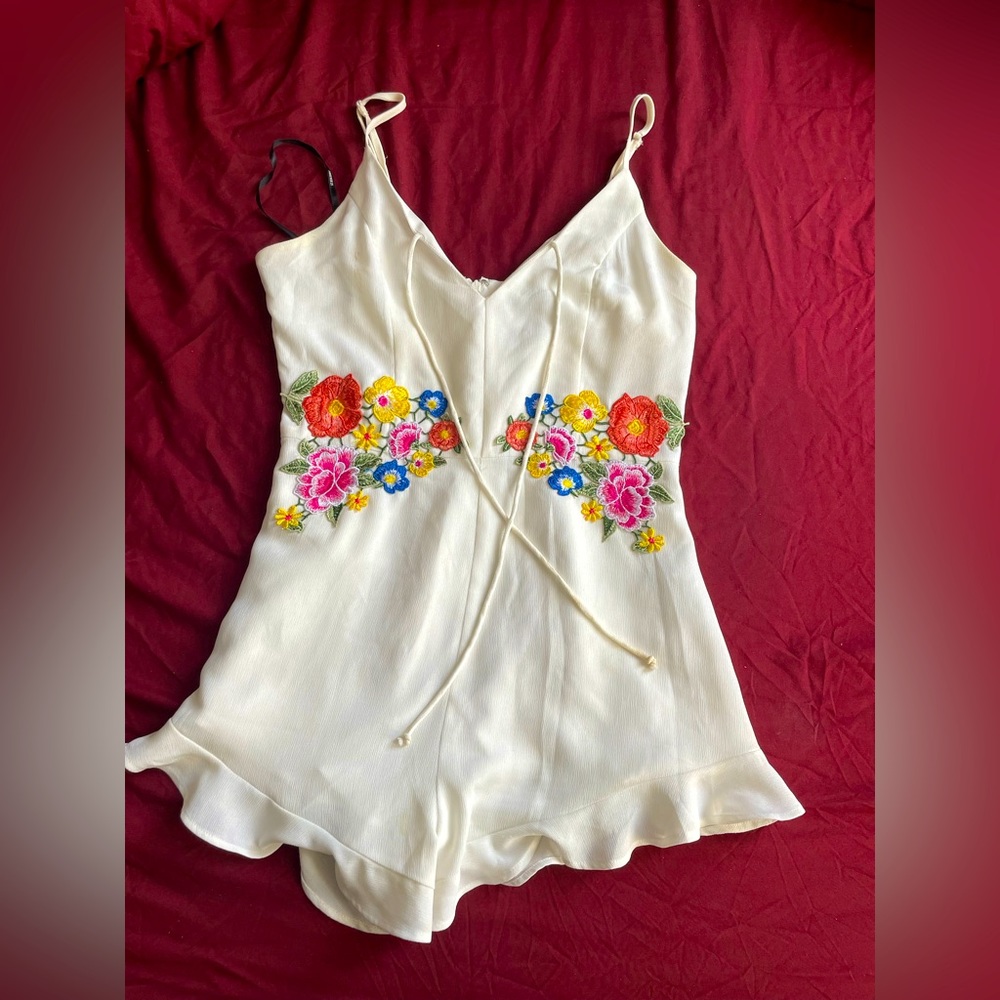 White Forever21 Romper